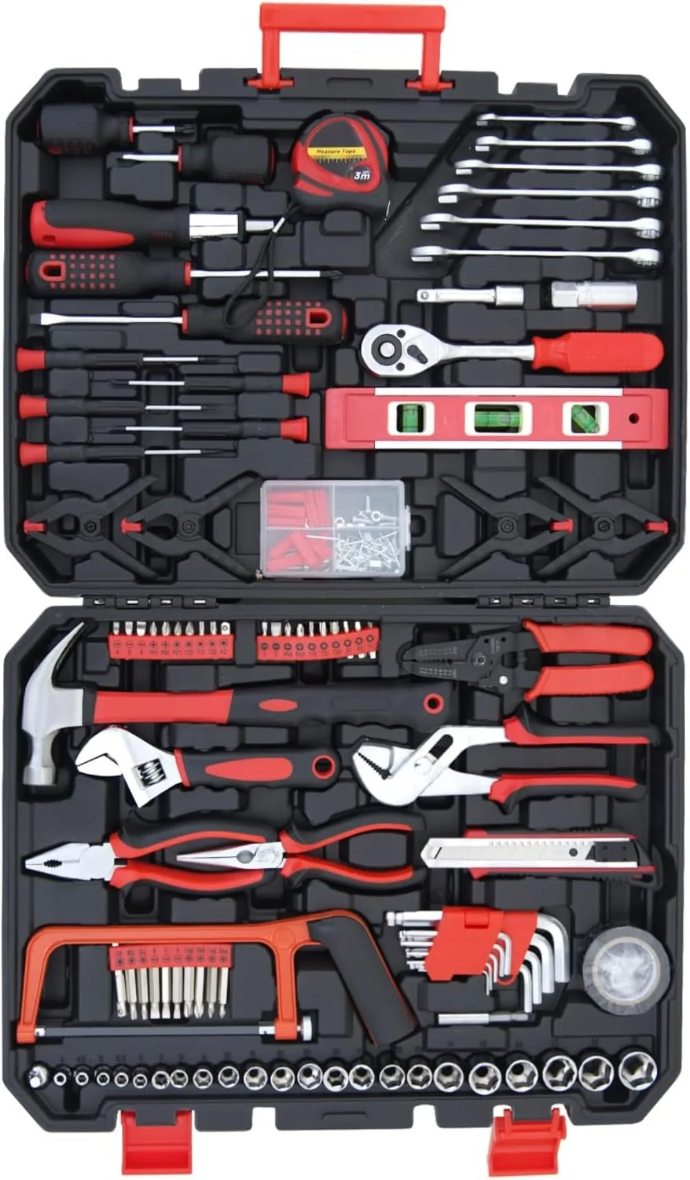

237-piece Home Tool Kit Basic Home Repair Kit with Plastic Toolbox Ideal for College Students and Families