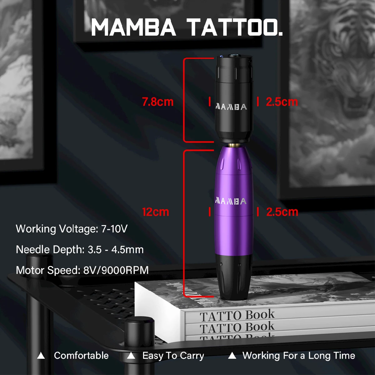 Wireless Tattoo Machine Kit Tattoo Pen 1200 MAh Battery For Body Art Permanent Makeup Gun Set tattoo kit tattoo supplies