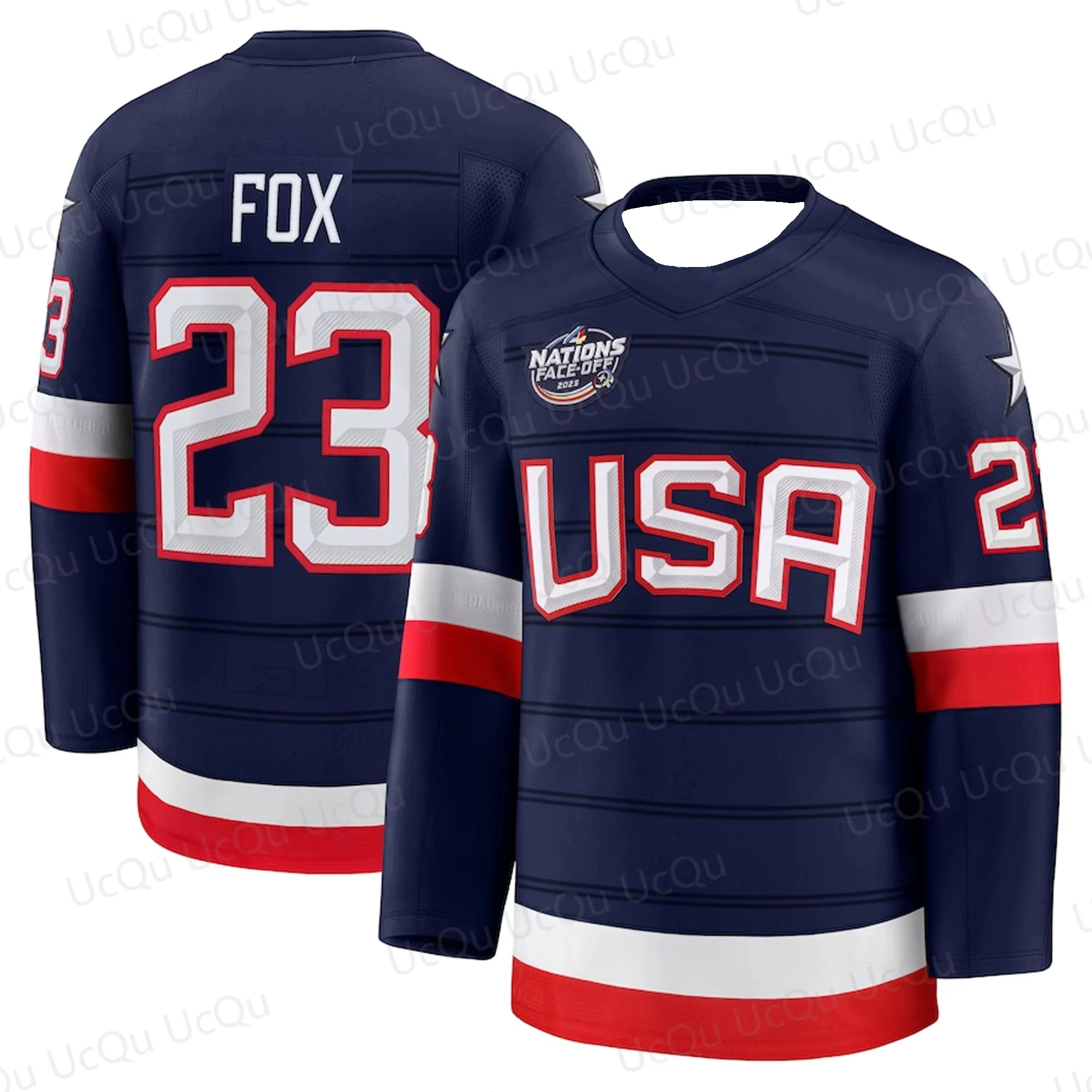 All Stars Auston Matthews USA Ice Hockey 4 Nations Jersey Long Sleeve T-shirt Women And Men's Oversized Sports Tops