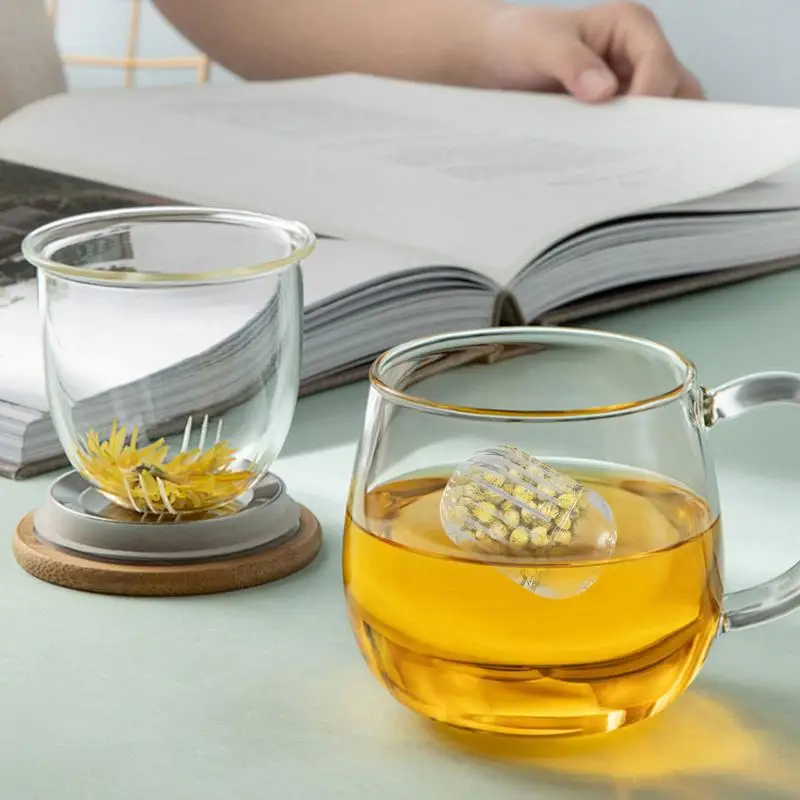 

Tea Strainers Tea Infuser Filter Stainless Steel Mesh Tea Ball Strainer For Loose Tea Anti-Scald Mesh Tea Strainer Loose Tea
