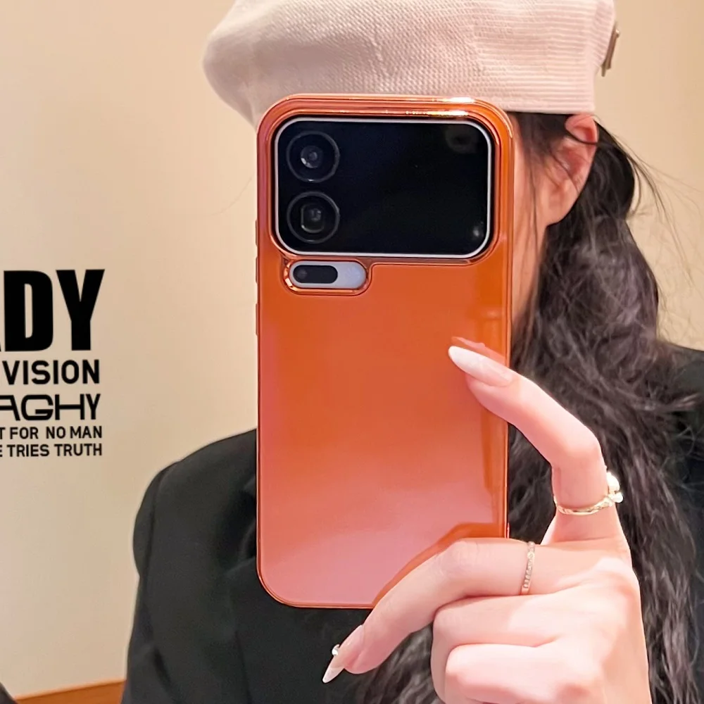 Luxury Electroplating Glass Phone Case - Solid Color Shockproof Protection Shell