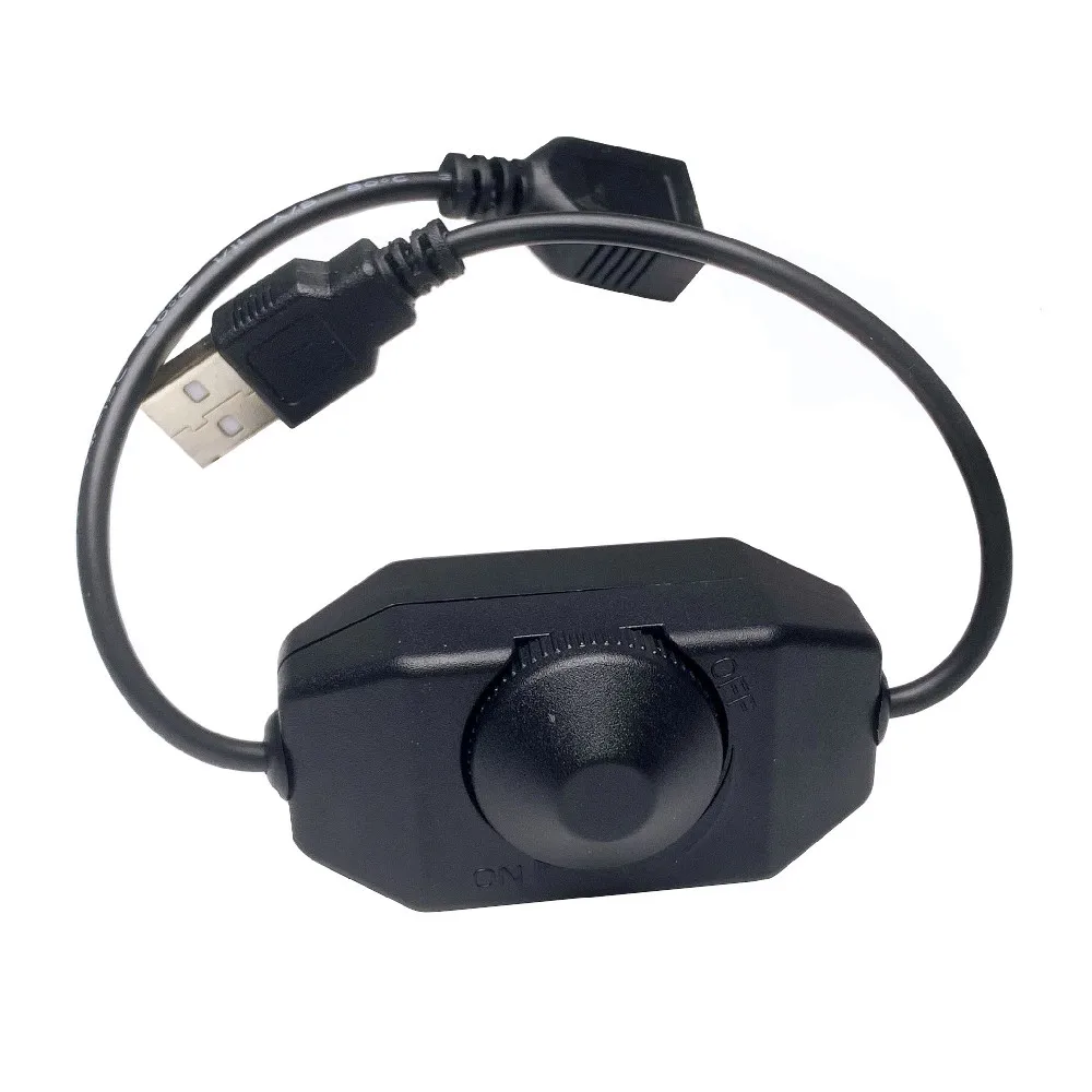 led dimmer switch USB LED Knob Dimmer DC 5V Ribbon Brightness Adjust Switch Controller Connector For 5050 3528 2835 5 Volt Strip Lights