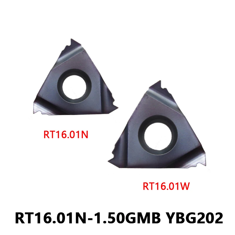 

RT16.01N 1,50 GMB CNC оригинальные вставки из углепластика RT16.01N-1.50GMB YBG202 токарный станок с резьбой режущий инструмент металлический инструмент