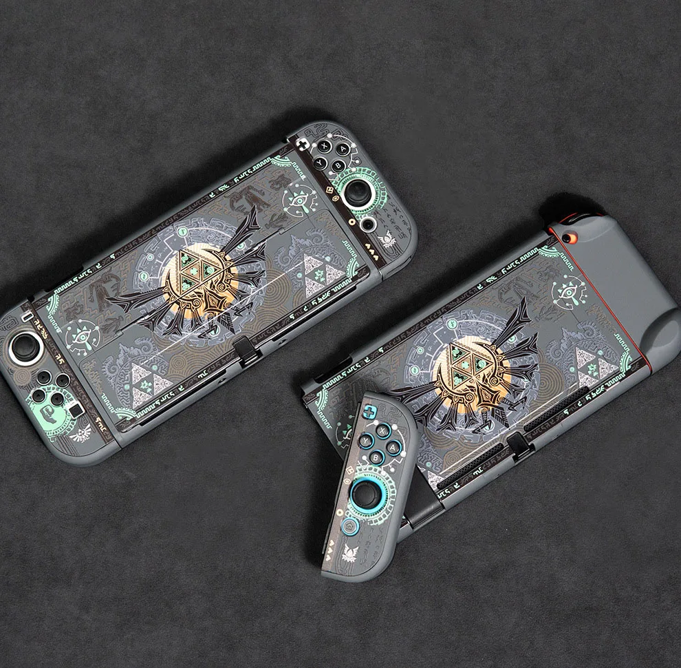 Pc Matte Hard Cover Crystal Shell Full Back Protector Per Nintendo Switch/Ns Oled Joy-Con Controller Custodia Protettiva Per La Pelle Del Gioco