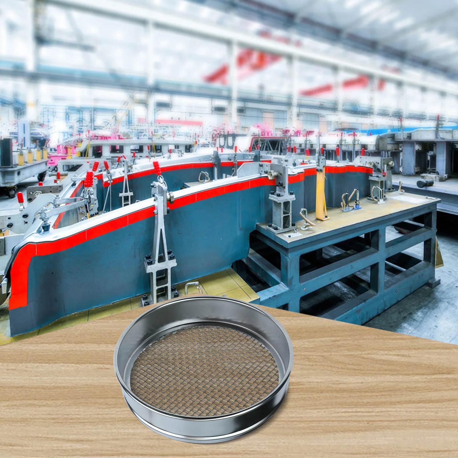 20cm Chrome Mesh Sieve for Sample Inspection 4 Mesh and 600 Mesh Stainless Steel Test Sieve for Laboratory and Industrial Use
