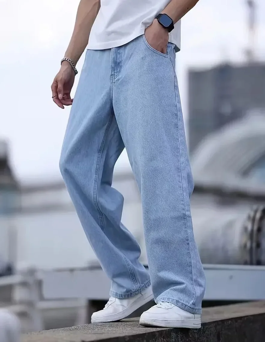 Men's Soft and Comfortable Fabric, Straight-Leg Jeans - Image 2