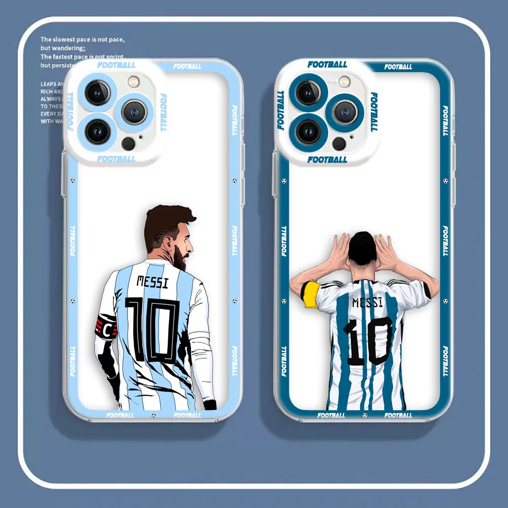 Cover Clear Case Per Infinix Hot 40 30 30I 20 20I 20S 9 12 12I 11 11S 10 10I 10S Play 8 Zero 20 5G Pro Case Football Number 10 7