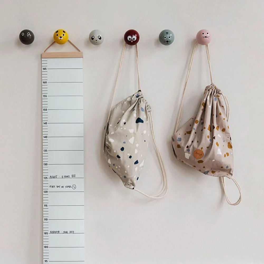 Description Picture 4 of itemNordic Children Height Ruler Canvas Hanging Growth Chart for Boy Kids Room Wall Decor Decorative Growth Charts Height Ruler