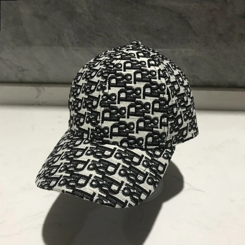 Four Seasons Universal Soft Cotton Printed Letter Bucket Hat Summer Men's Women's Big Brim Flat Top Sunshade Fisherman Hat