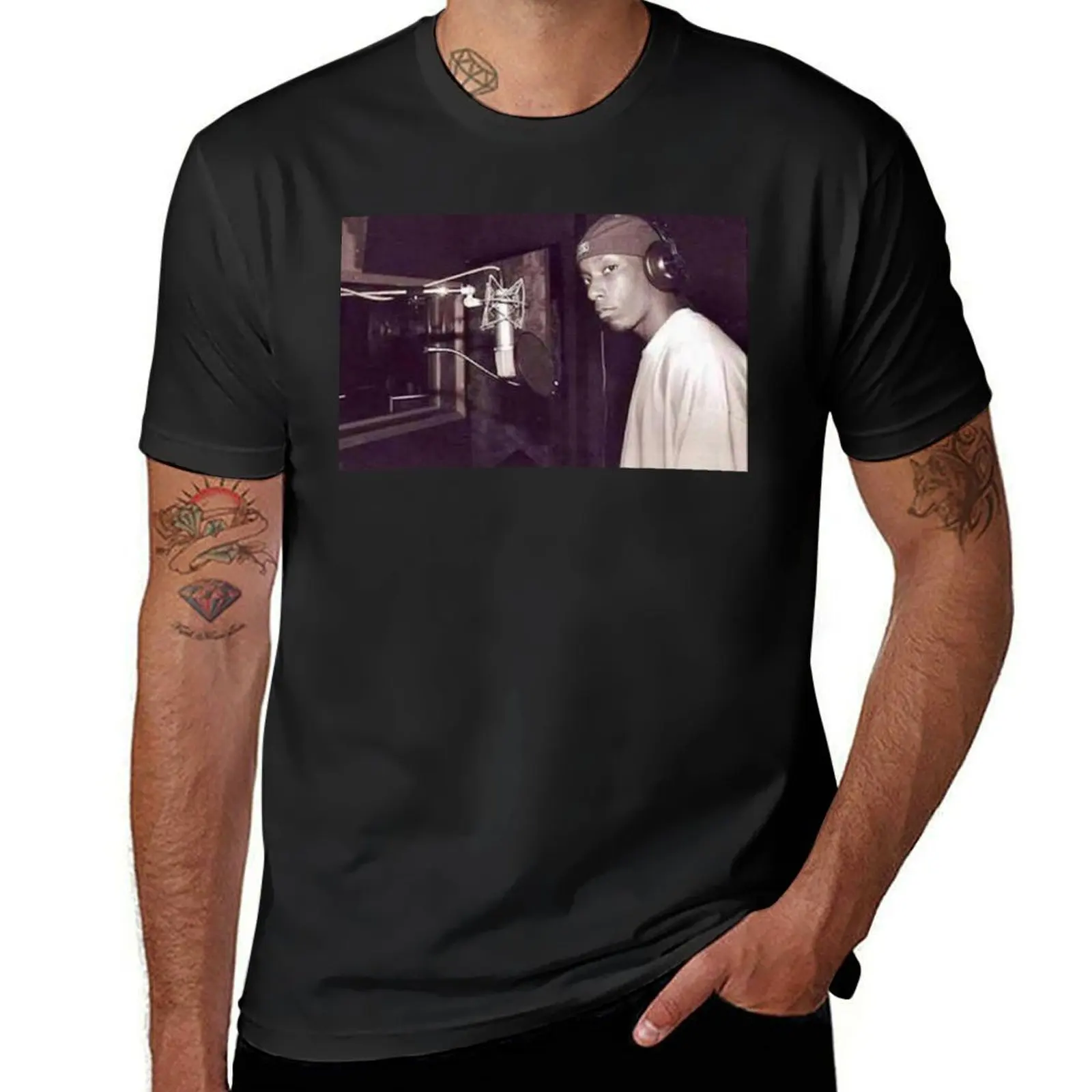 

BIG L IN THE STUDIO T-Shirt plus sizes vintage clothes mens t shirts