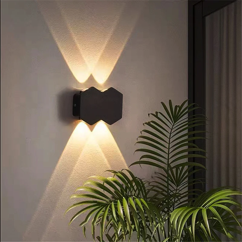 Outdoor Waterproof IP65 LED Wall Lamp Aluminum AC86265V Garden Wall