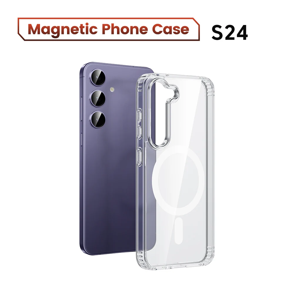 Toocki Magnetic Transparent TPU Phone Case - Soft Border Protective Cover