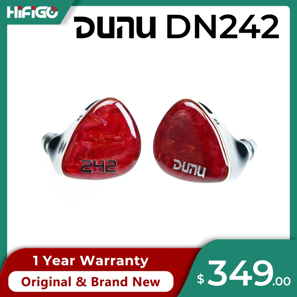 DUNU DN242 2DD+4BA+2 マイクロ平面ドライバー HiFi インイヤー