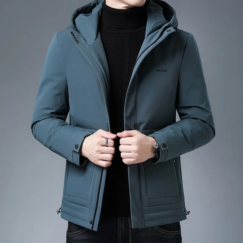 

Top Grade Men Winter Coat 2024 New Arrivals Fashion Casual Thick Warm Windbreaker Jacket Brand Mens Clothes Hooded Coats