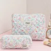 Floral Makeup Bag Set With Zipper Travel Toiletry College Organizer Bag For Women Makeup Storage Bag Cosmetic Bag 3