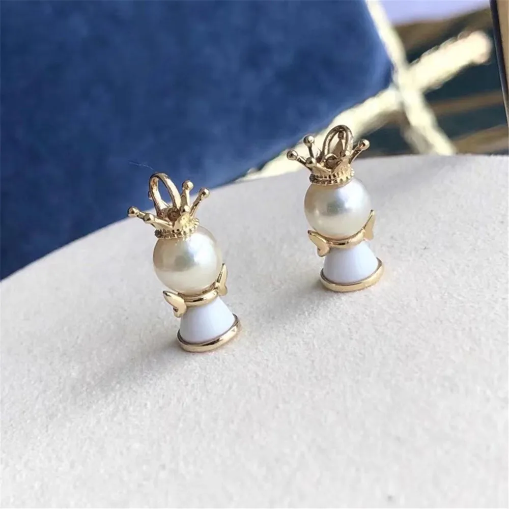 

Classic Pearl Pendant Accessory Mountings 18K Gold-Plating Pendant Settings Jewelry Findings Parts Fittings Connection Bead Caps