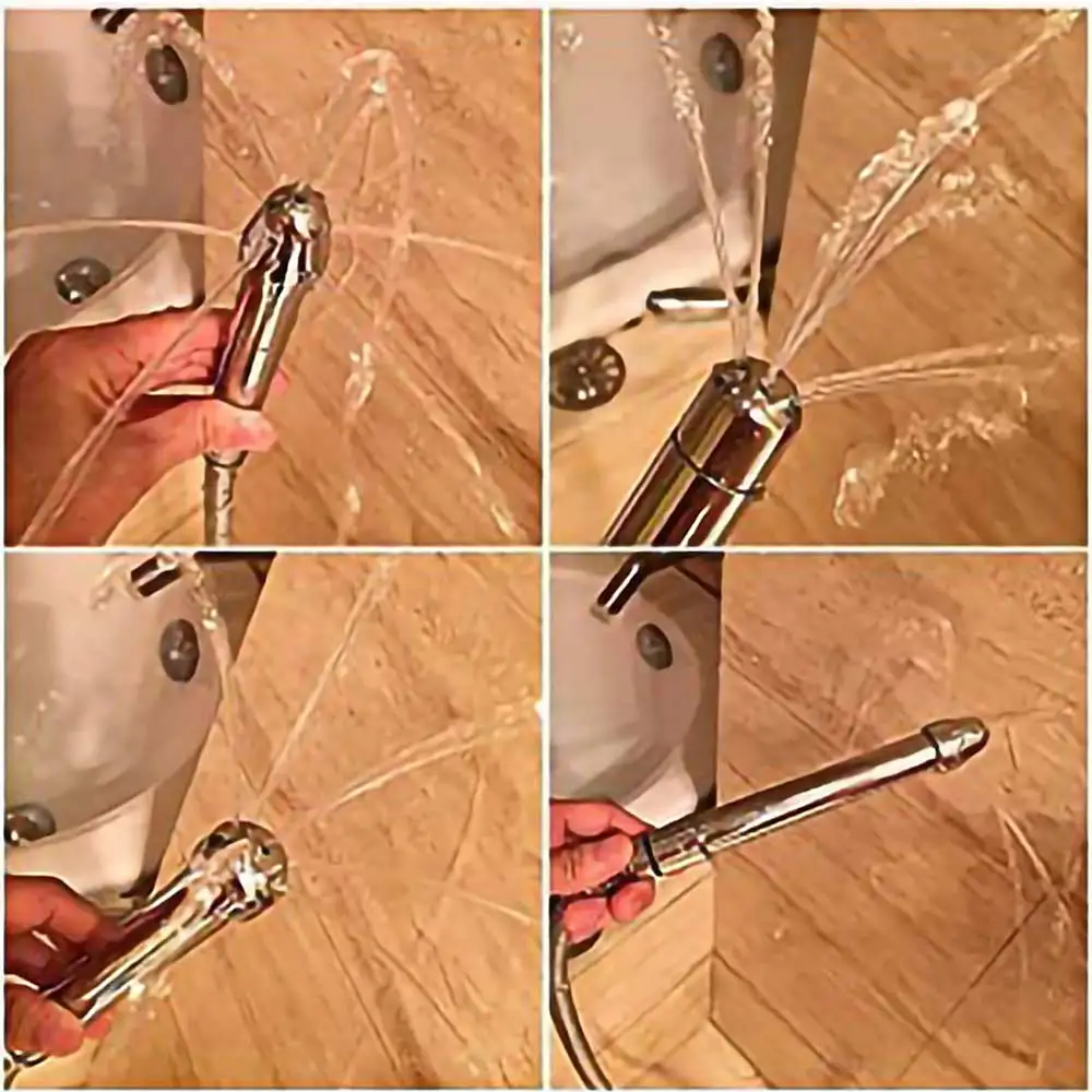 Hygienic Shower Bidet For Bathroom Enema Water Nozzle With 3 Style Head Anal Ingredients Douche Vaginal Clean Kit Cleaner Tool 3