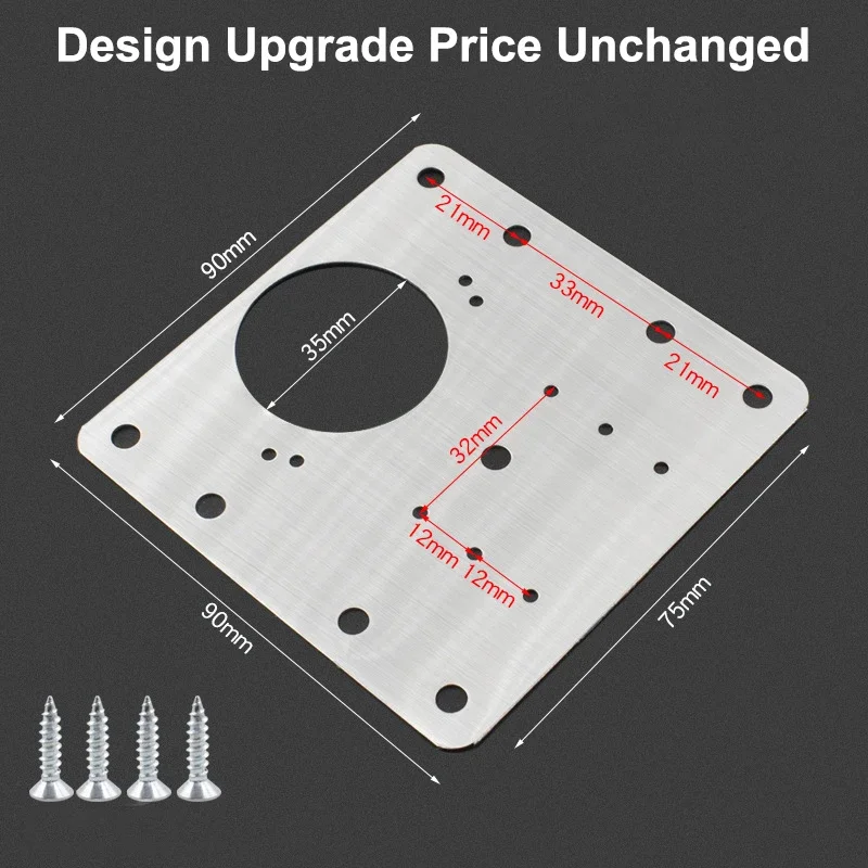 Hinge Repair Plate 1/2/4/10Pcs for Cabinet Furniture Drawer Table