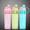 Newest Sports Spray Cup Plastic Cool Summer Sport Bottle Portable Climbing Outdoor Bike Shaker Water Bottles 6