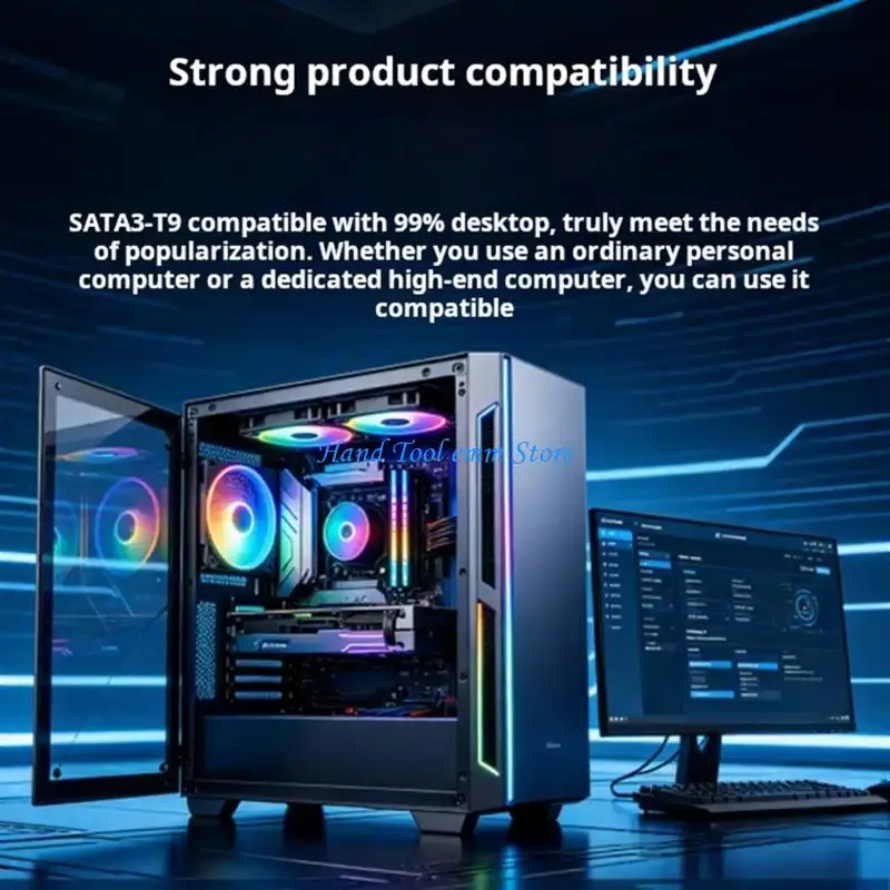 H37F 9포트 SATA3 PCIe 확장 카드 데스크탑 및 서버용 6Gbps 데이터 전송