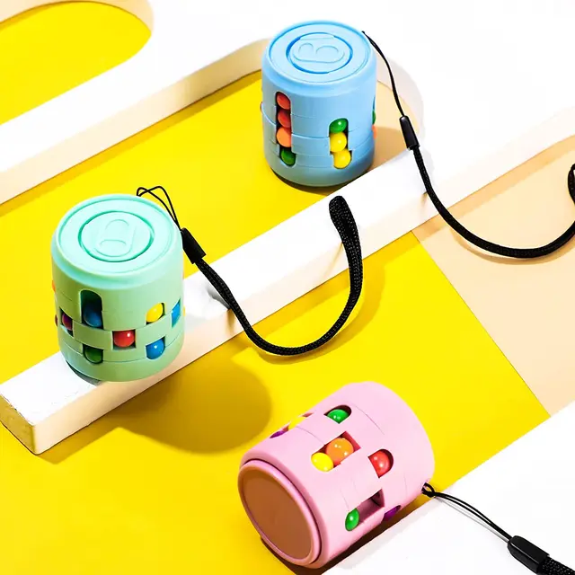 Cans Magic Bean Cube Fingertip Toys Spinner Bean Cubes Reliever Stress Toys Magic Beans Rotating Bean Sensory Toys Trend 5