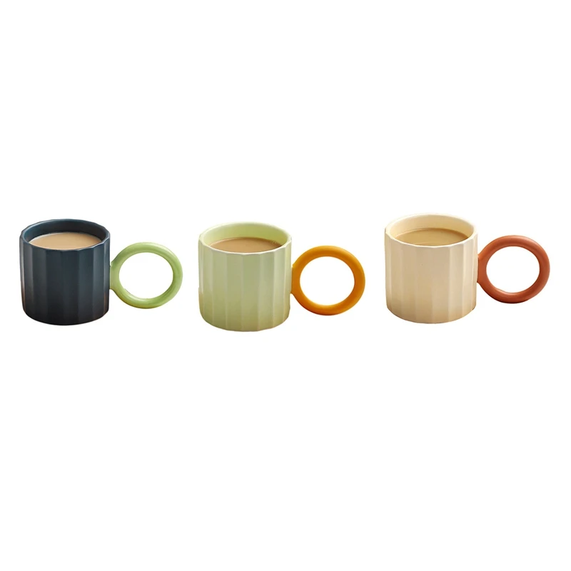 

Big Handle Japanese Ceramic Coffee Mug For Coffee Tea Milk Water Couple Mug Microwave Creative Birthday Gift Coffee