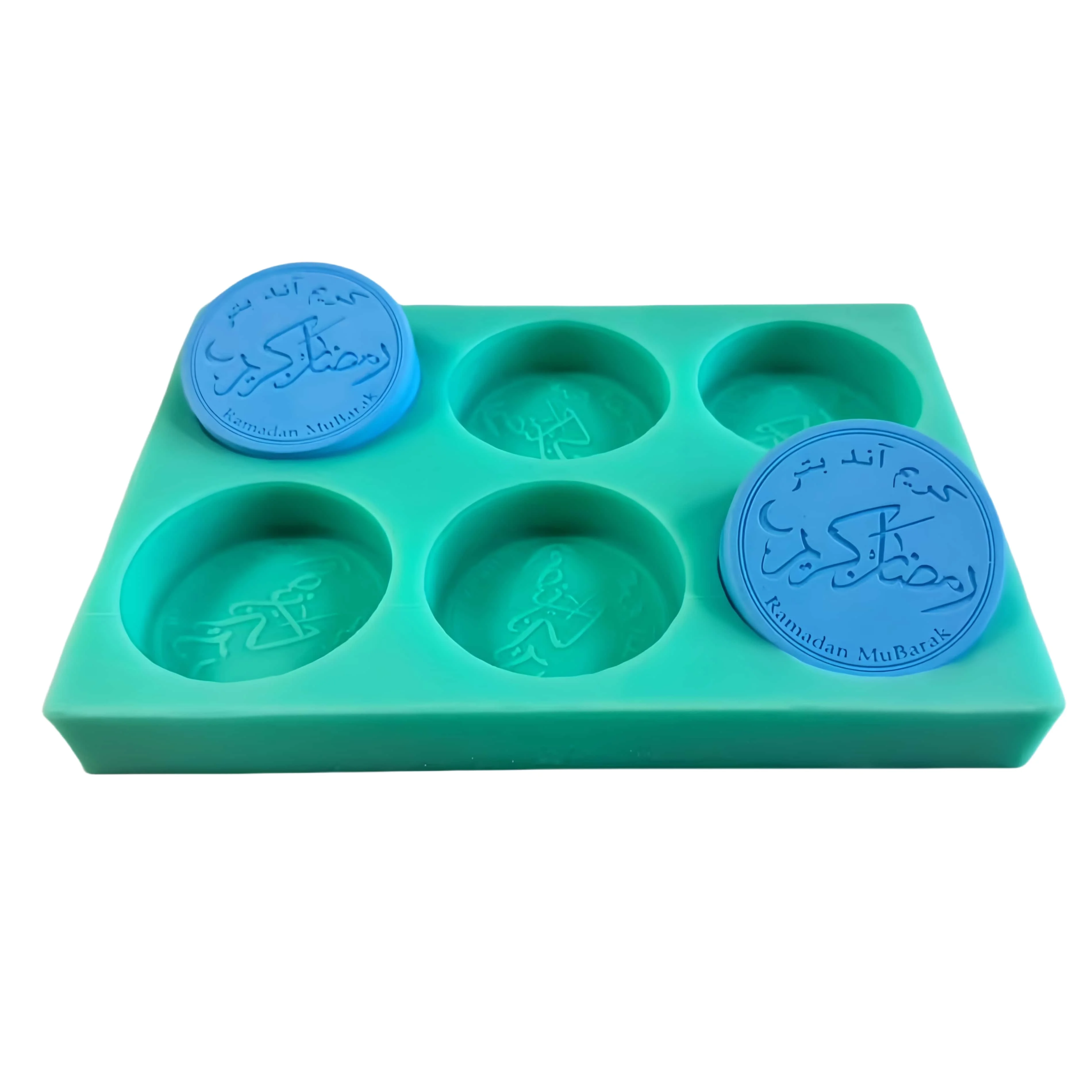 6 Cavities round Silicone Mold for Chocolate Wax Soap Making-Non-Stick Flexible Mould for Crafting And Baking