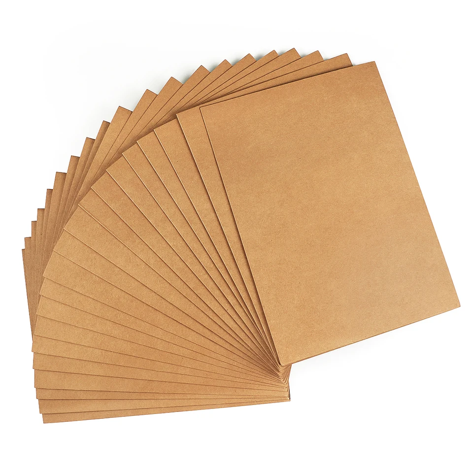 OUYAT 20 Pcs A5 Kraft Paper File Folder, Square Cut Two-Pocket - View #11