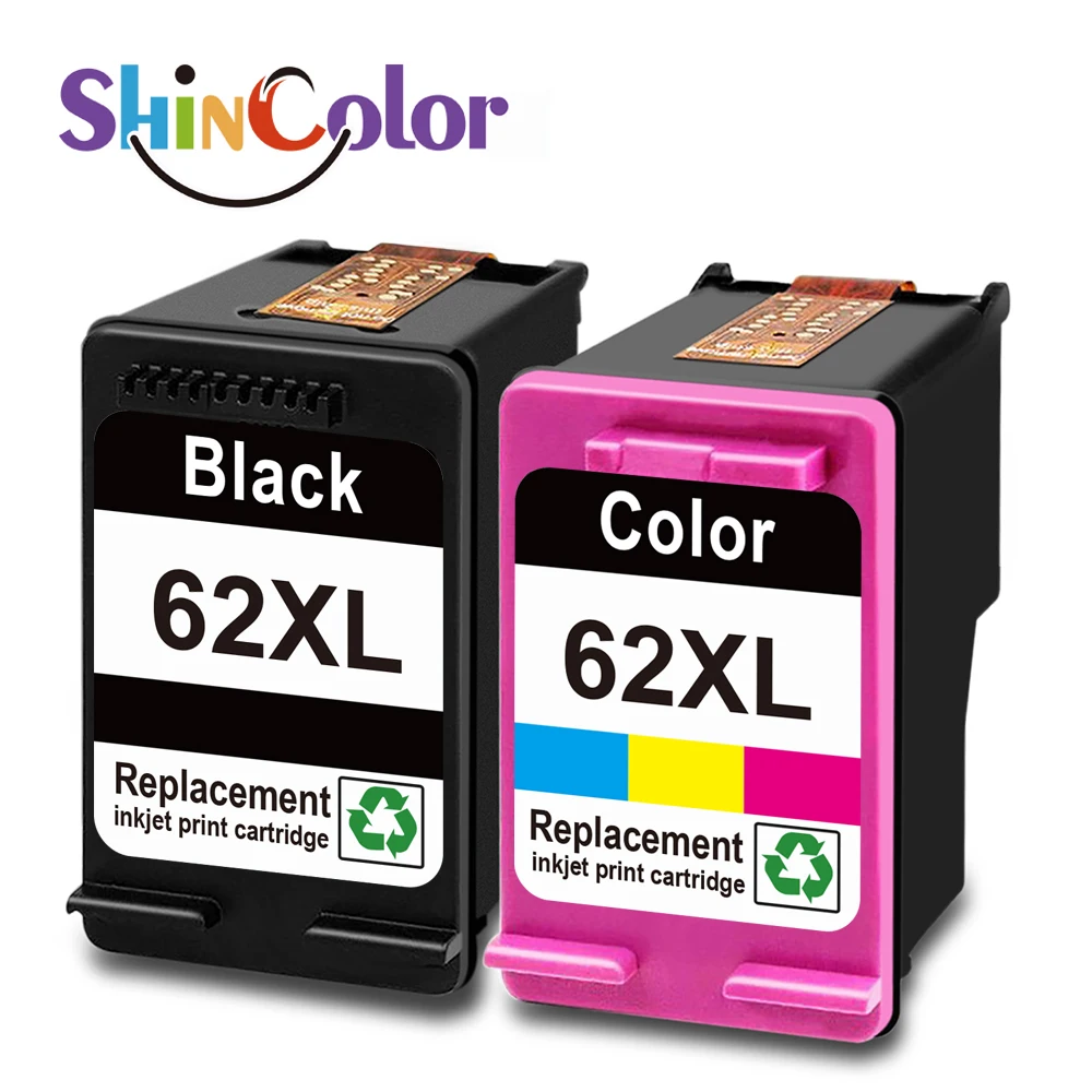 Sostituzione Della Cartuccia Di Inchiostro Rigenerata Shincolor 62Xl Per Hp62Xl Hp 62Xl Hp 62Xl Per Hp Envy 5540 5640 Officejet 5740