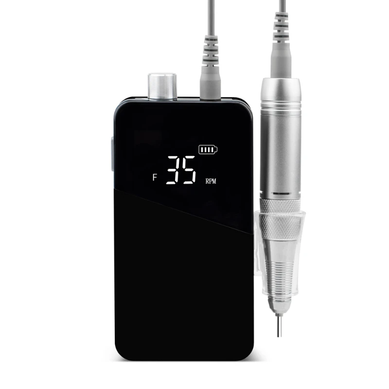 

2022 Manicure Nail Polish Machine Supply Portable Professional Electric Rechargeable 35000rpm Brushless Nail Drill Machine