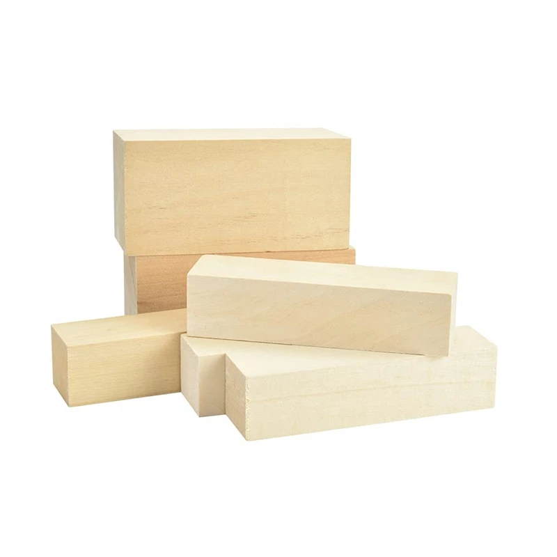 Basswood Carving Wood Natural Blanks Balsa Wood For Carving Wood Blocks