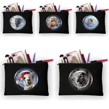 

Cosmetic Storage Bag Women Bridesmaid Makeup Organizer Bag Window Animal Pattern Bride Gifts Toiletries Bag Child Pencil Case