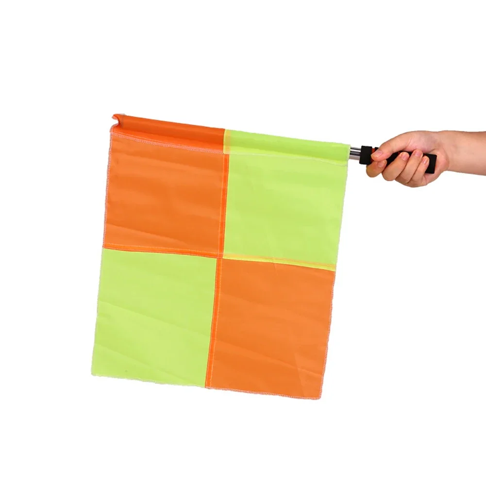 Soccer Referee Flag Football Game High-visibility Lightweight Referee Equipment 1 Set ABS Foam