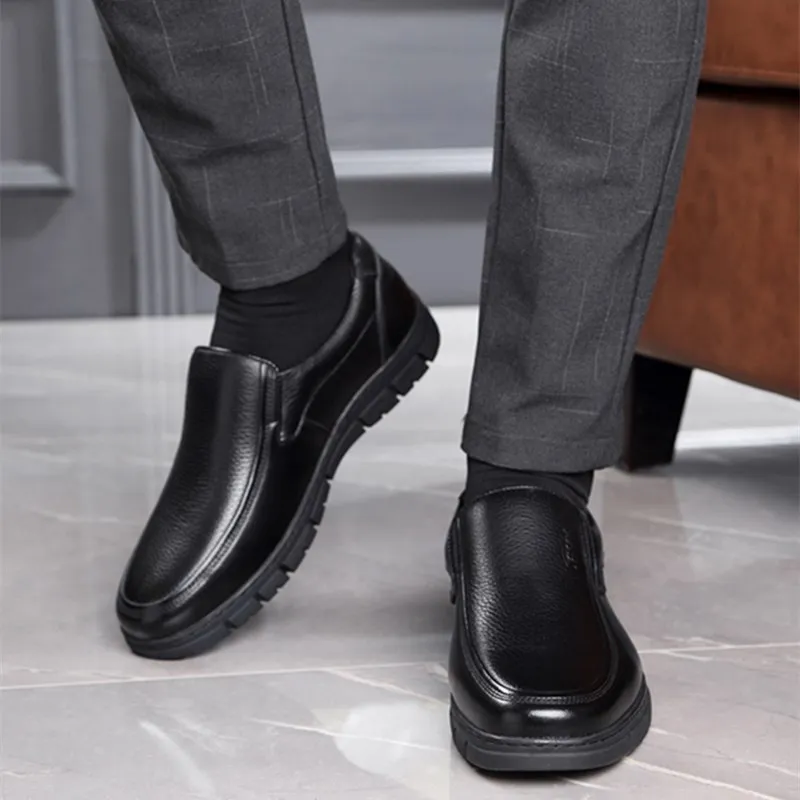 Men's Loafers Genuine Leather Comfortable Anti-Slip Wear-Resistant Soft Casual Shoes-8867 - 6