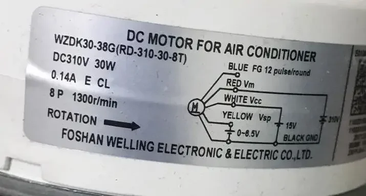 에어컨 인버터 선풍기 모터 WZDK30-38G WZDK30-38G-1 브러시리스 DC 모터, 1 개, 신제품