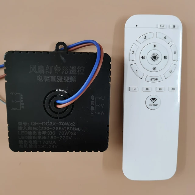 Bedroom Ceiling Fan Light Remote Controller Drive Controller DC Variable  Frequeney 2.4G Transmitter Ceiling Fan Light Motor - AliExpress