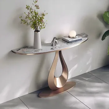 Tavoli Console in Stile Mid-Century in Metallo, Moderni e Semplici per Ingresso, Corridoio e Soggiorno