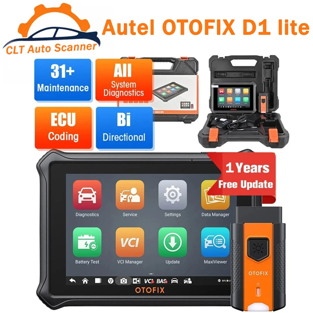 

Original Autel OTOFIX D1 Lite OBD2 Scanner Car Diagnostic Tool BT Wireless Bi-Directional Control OE-level Oil Reset PK MK808