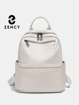 Zency Zaino in vera pelle morbida per le donne Ragazze Zaino da viaggio di grande capacità Zaino per donna Satchel SchoolBag 2024 Ne 1
