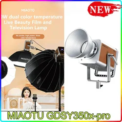MIAOTU GDSY350x-pro 350W Bi-Color LED Video Light APP Control Bowens Mount Lighting for Live broadcast Photography Video Record