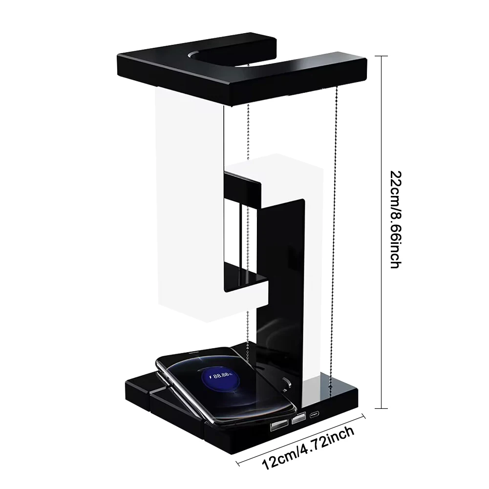 Decorative Floating Light Smartphone Wireless Charging Anti-Gravity Table Light Multi-Functional Dimmable for Home Bedroom Decor 6