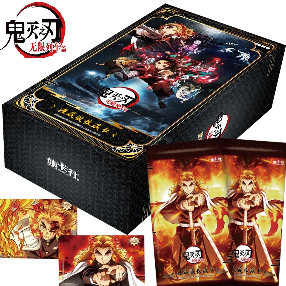 Japanese Anime Demon Slayer Collection Cards For Fans Dedication Bravery Rengoku Kyoujurou Infinite Train Chapter Cards Gifts