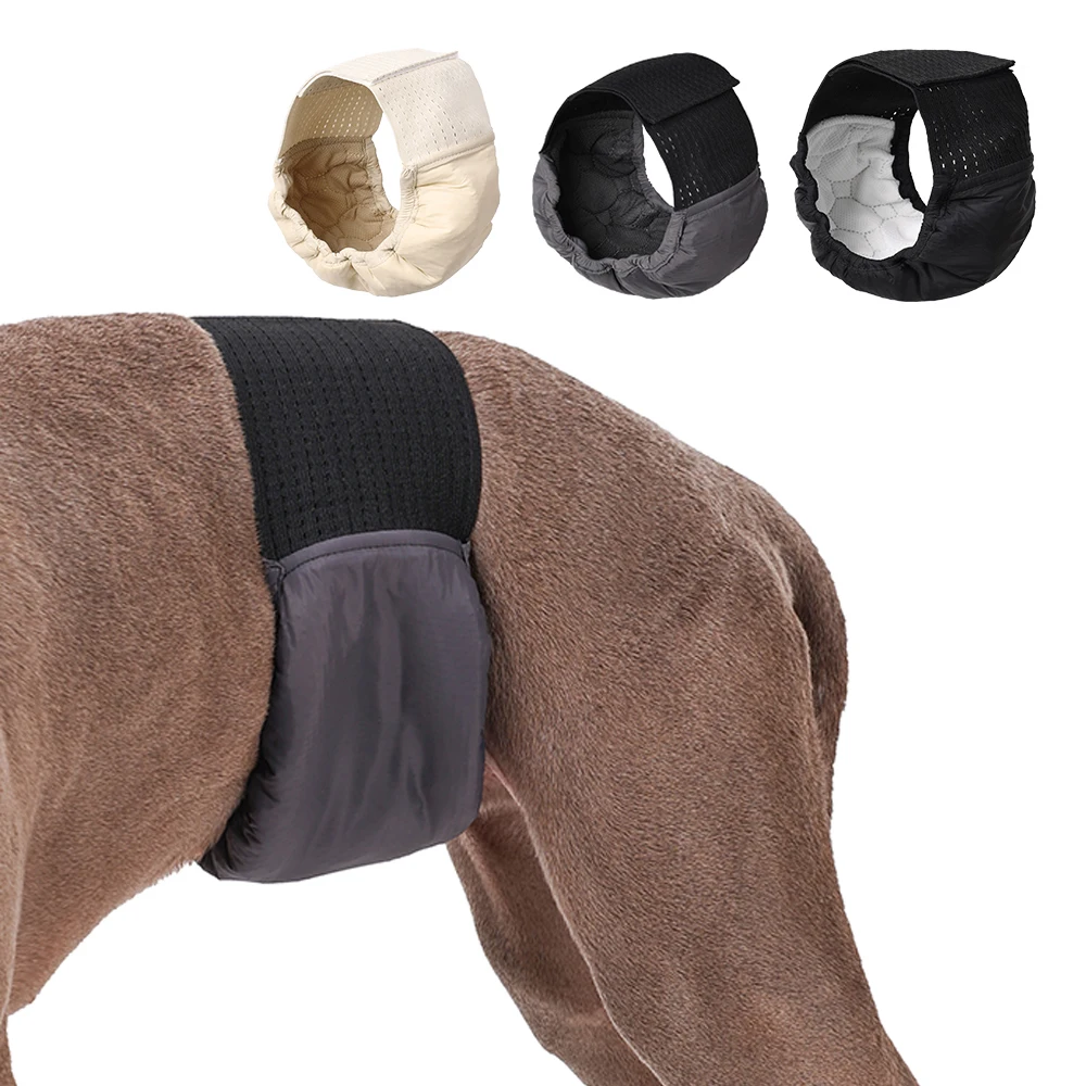 Reusable Diapers Male Dogs Washable Boy Dog Belly Band Flexible Leakproof Puppy Nappies Wrap Small Large Dogs 3 Packs