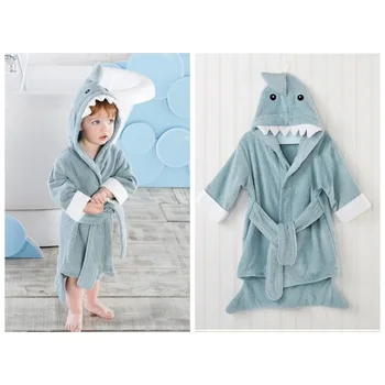 Accappatoio in cotone per bambini Asciugamano da bagno Felpe con cappuccio per cartoni animati Neonate Ragazzi Indumenti da notte Coperta da bagno Bambini Accappatoio morbido Pigiama Abbigliamento per bambini 1