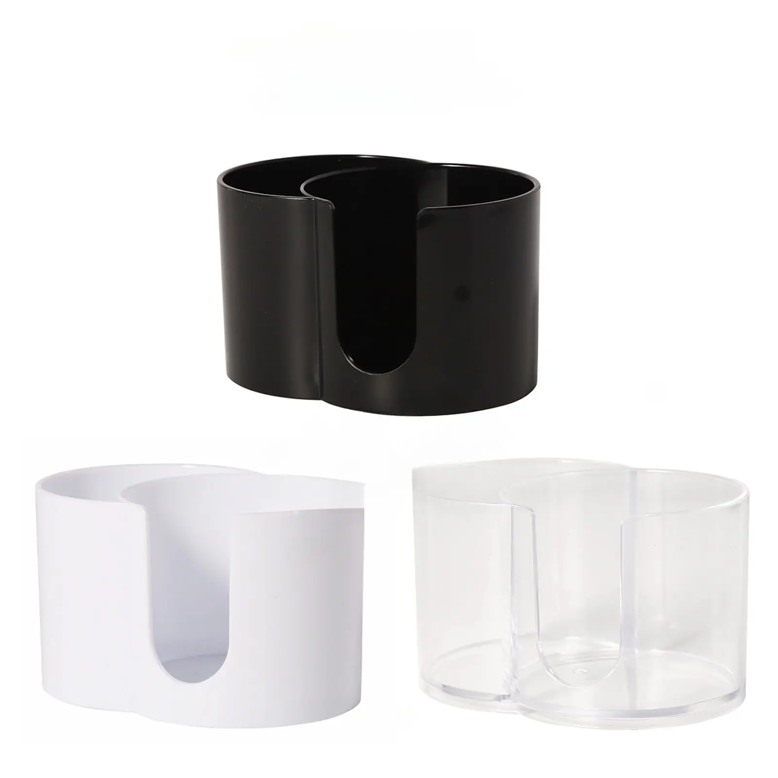 2-in-1 Cotton Storage Box - Integrated round cotton swab makeup remover with double holes 3