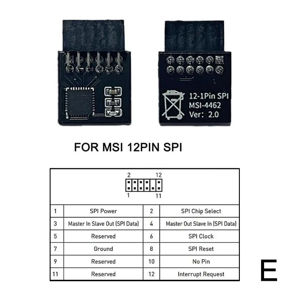 【Shop Now and Save】 Encryption Security Module Remote LPC Interface TPM 2.0 Supports Version 2.0 12 14 18 20-1pin Pin For Multi Brand Mothe.