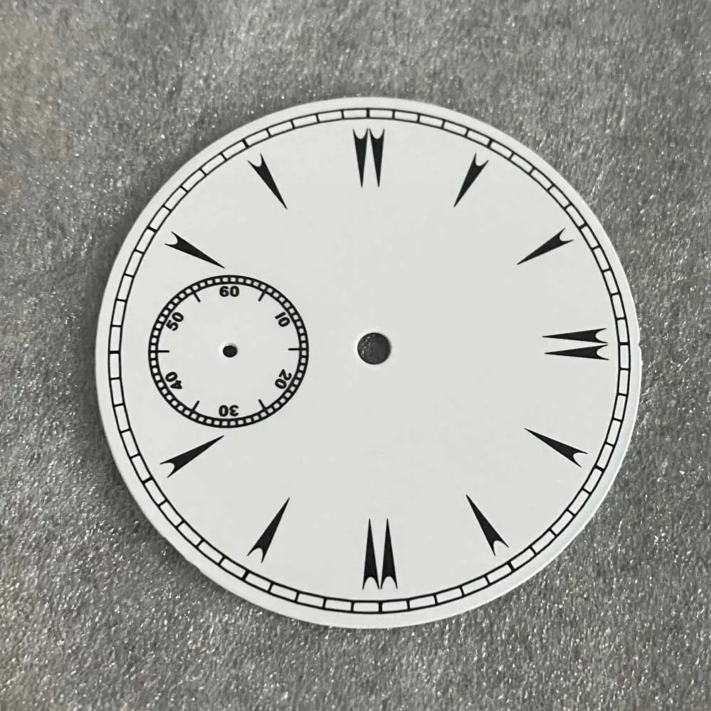 White Watch Dial 38.8mm Retro Men's Watch Replacement Parts Watches Faces for ETA6497 ST3600 Movement