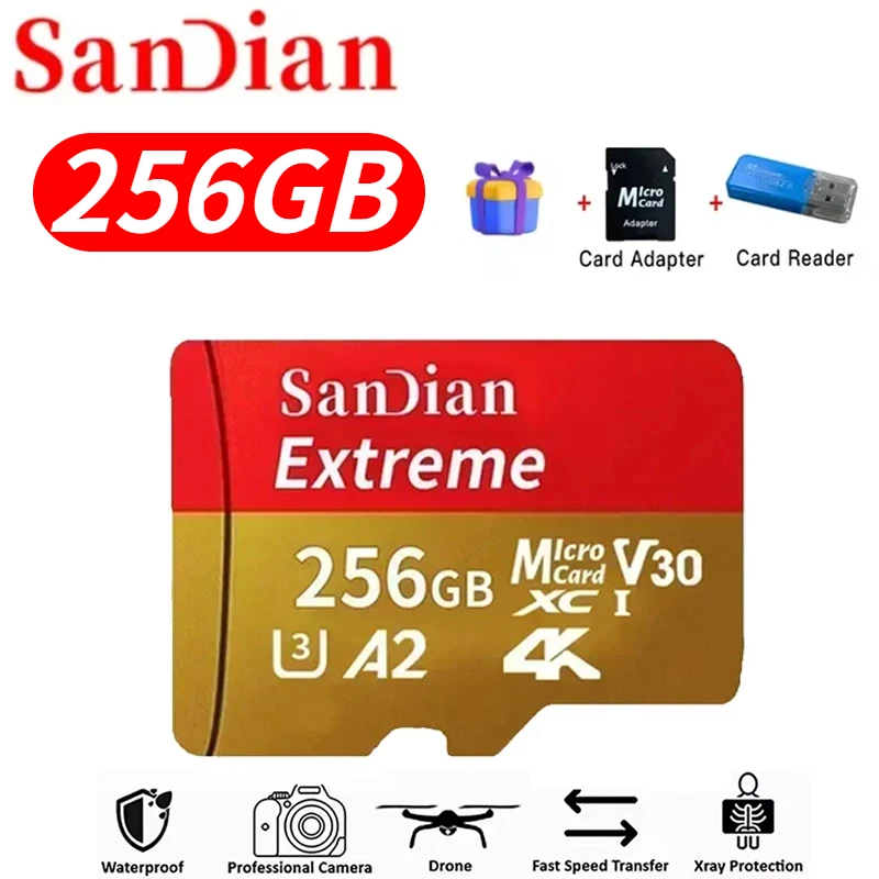 Ultra High-Speed 128GB Micro SD Card - Class 10