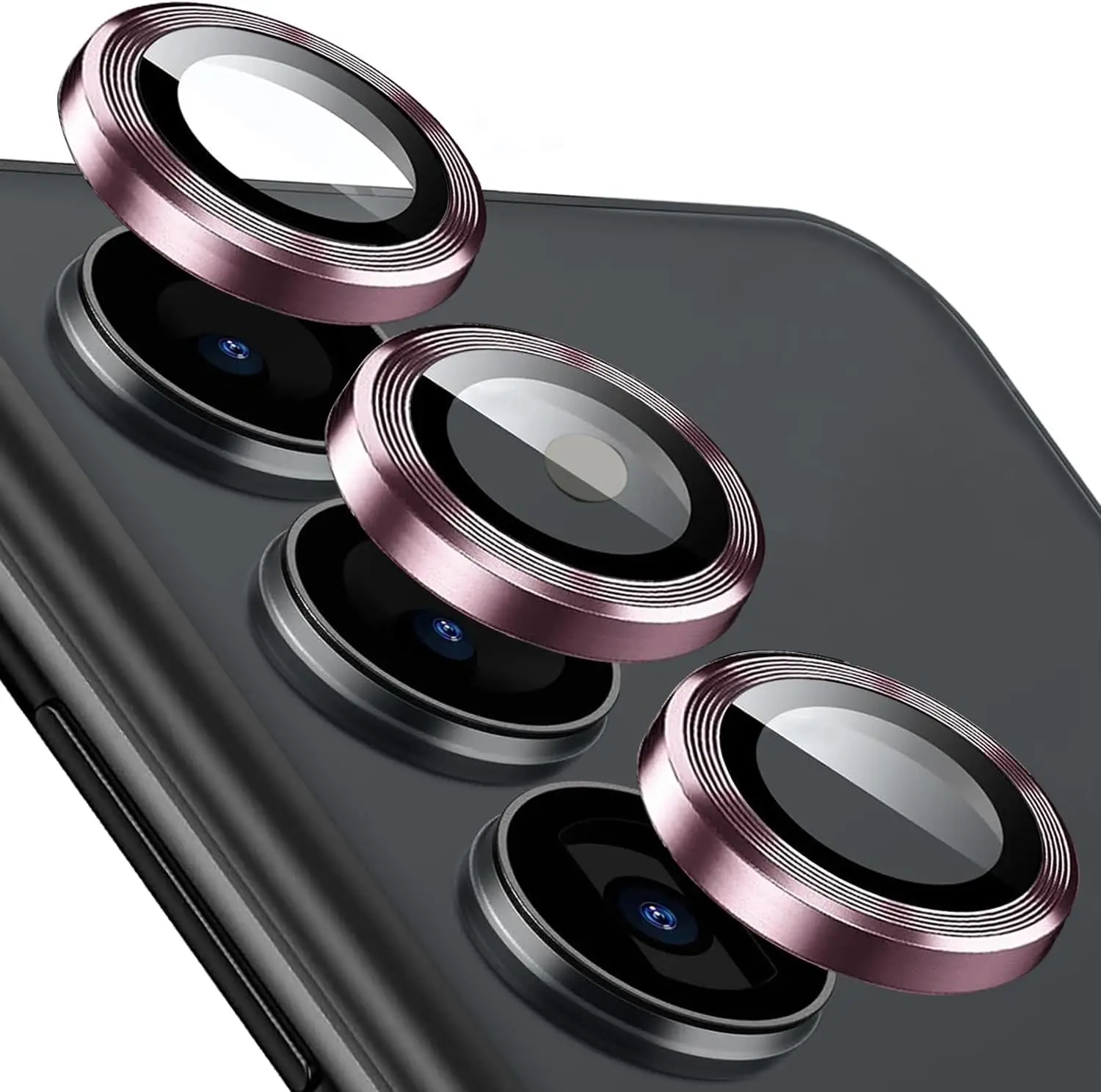 Premium Scratch-Resistant Phone Camera Lens Protectors - Individual Set
