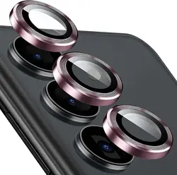 Premium Scratch - Resistant Phone Camera Lens Protectors - Individual Set - S25 Ultra (Rose Gold)
